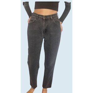 Vintage LEE Faded Black Grey Ankle Length Jeans Pants 90s Size 25